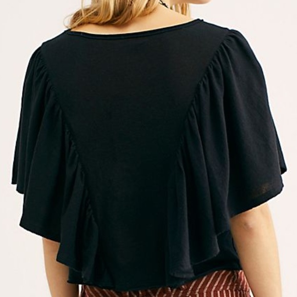 Free People Black Mayfair Top - Picture 2 of 3
